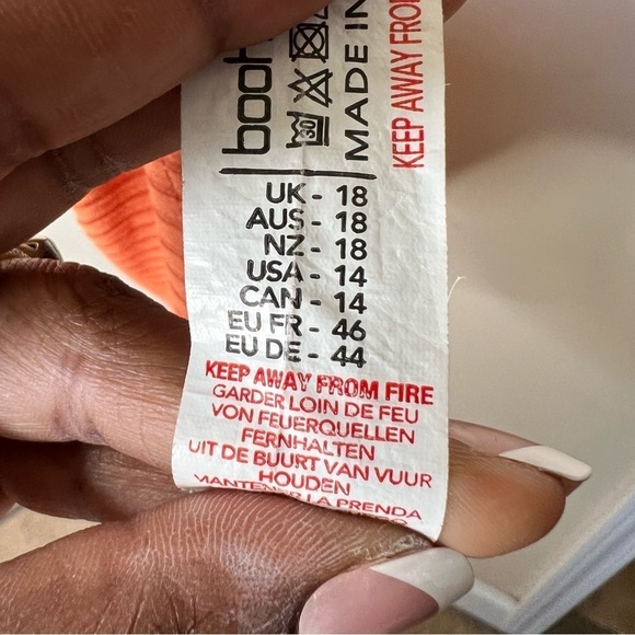 BOOHOO Rust Wrap Front Fall Dress - Picture 5 of 6